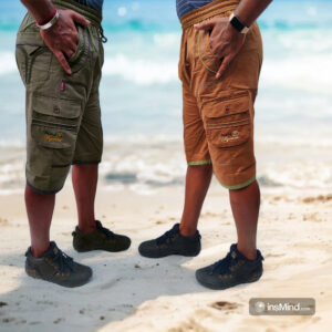 • Men's Capri cotton pants • Summer casual pants for men • Lightweight cotton pants • Elastic waist pants for men • Slim-fit Capri pants • Breathable summer pants